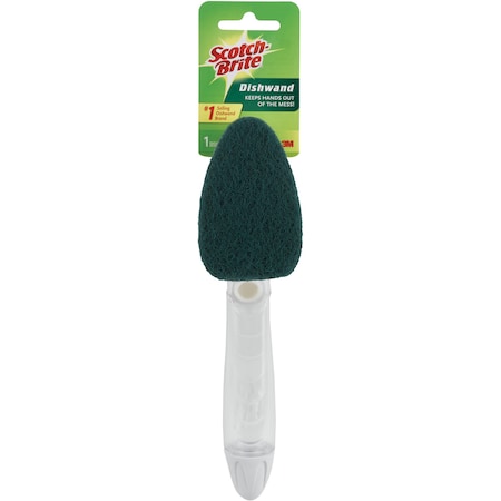 Scotch-Brite Dishwands, Heavy-Duty, Dispenser Handle, , Yellow/Green, PK 4 MMM6504CT